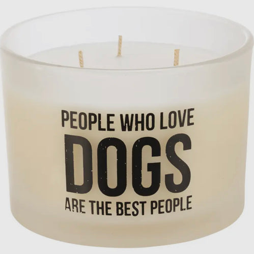 People Who Love Dogs Candle