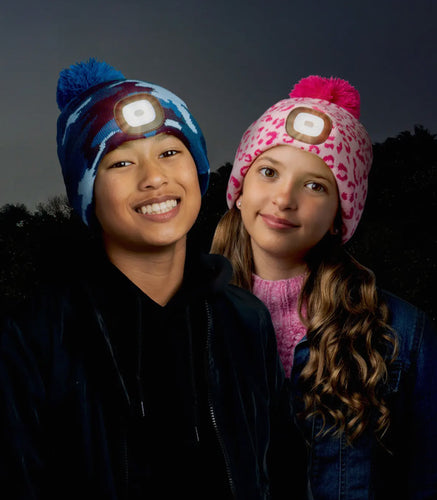 Night Scope Youth Rechargeable LED Headlamp Beanies