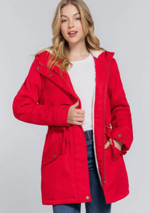 Razorback Red Hooded Coat