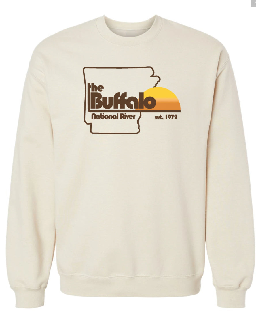 Retro Buffalo River Sweatshirt