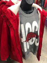 Load image into Gallery viewer, Razorback Red Hooded Coat