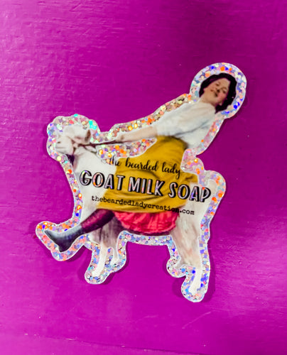 Bearded Lady Goat’s Milk Sticker