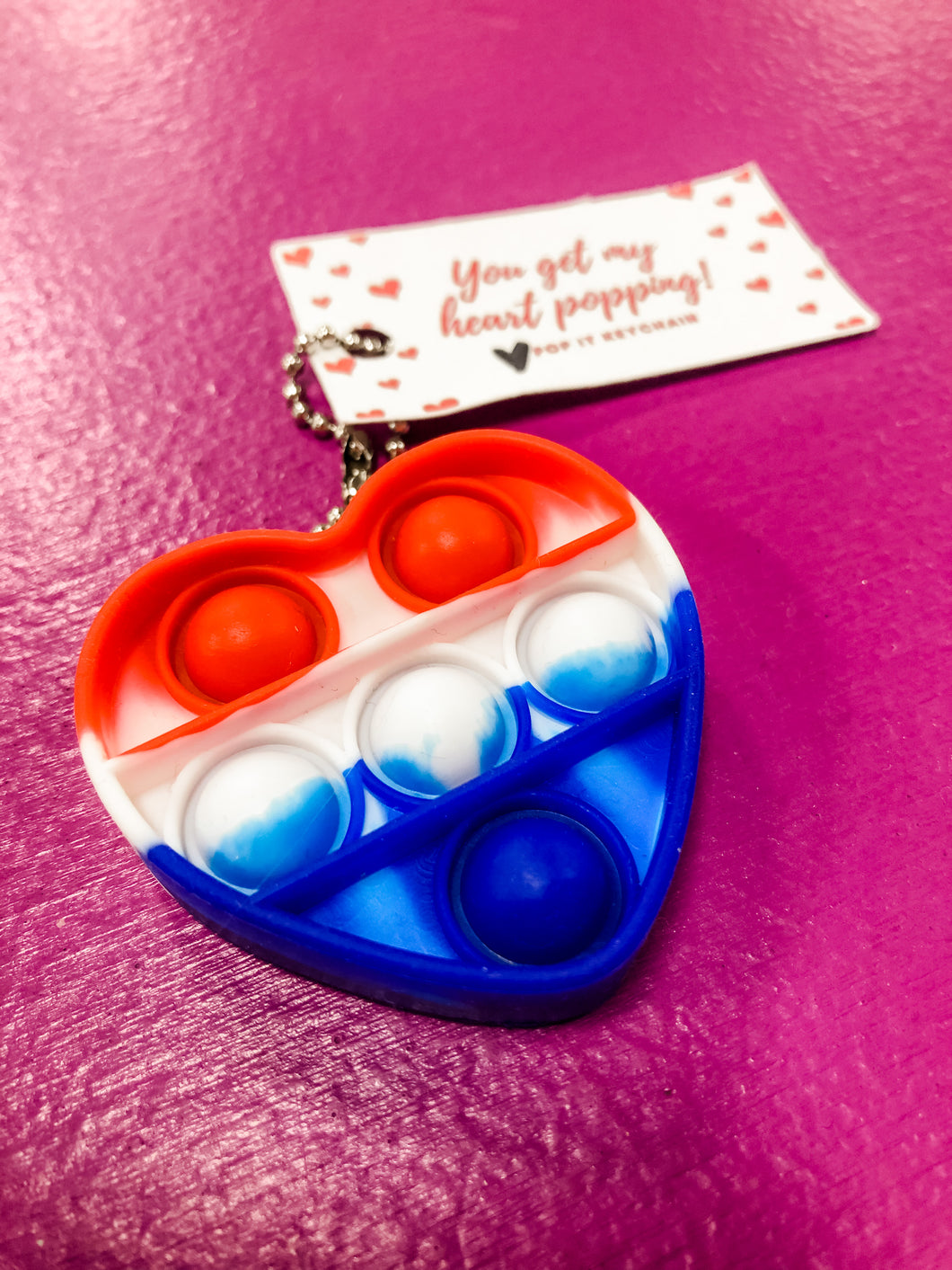You Get My Heart POPPING! Pop it Keychain