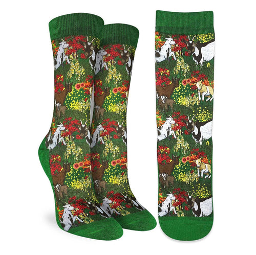 Women’s Goats Love Flowers Socks