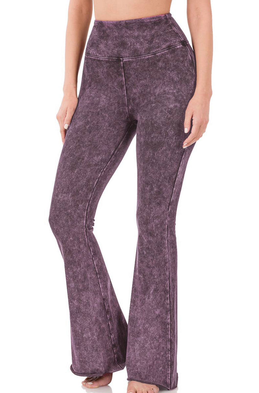 Blackberry High Waisted Mineral Wash Pants