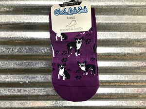 Women’s Boston Terrier Ankle Socks