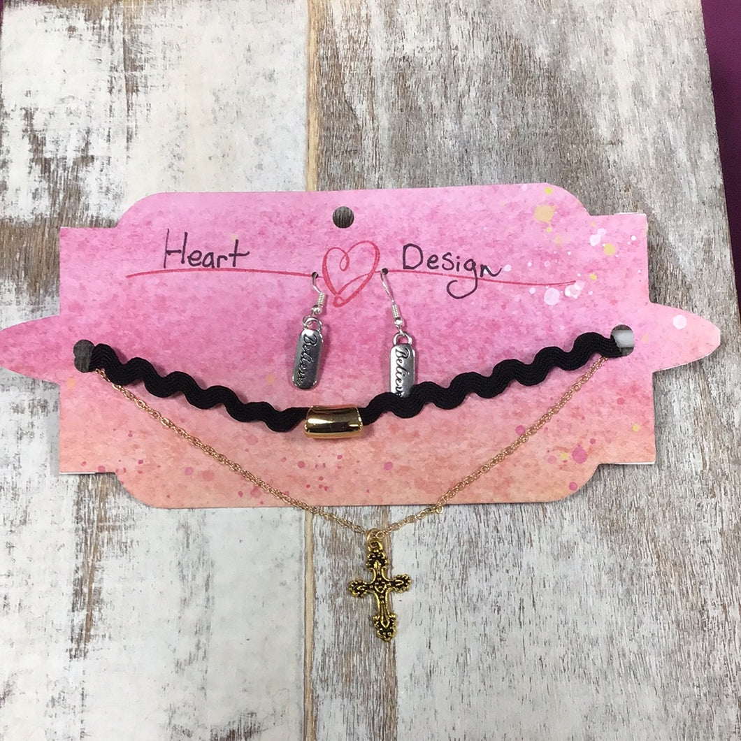 Heart Design Necklace Sets