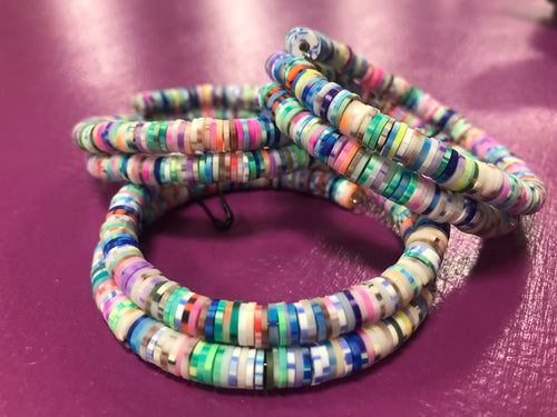 Wrap Bangle Bracelet Watercolors