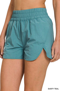 Windbreaker Shorts with Side Pockets