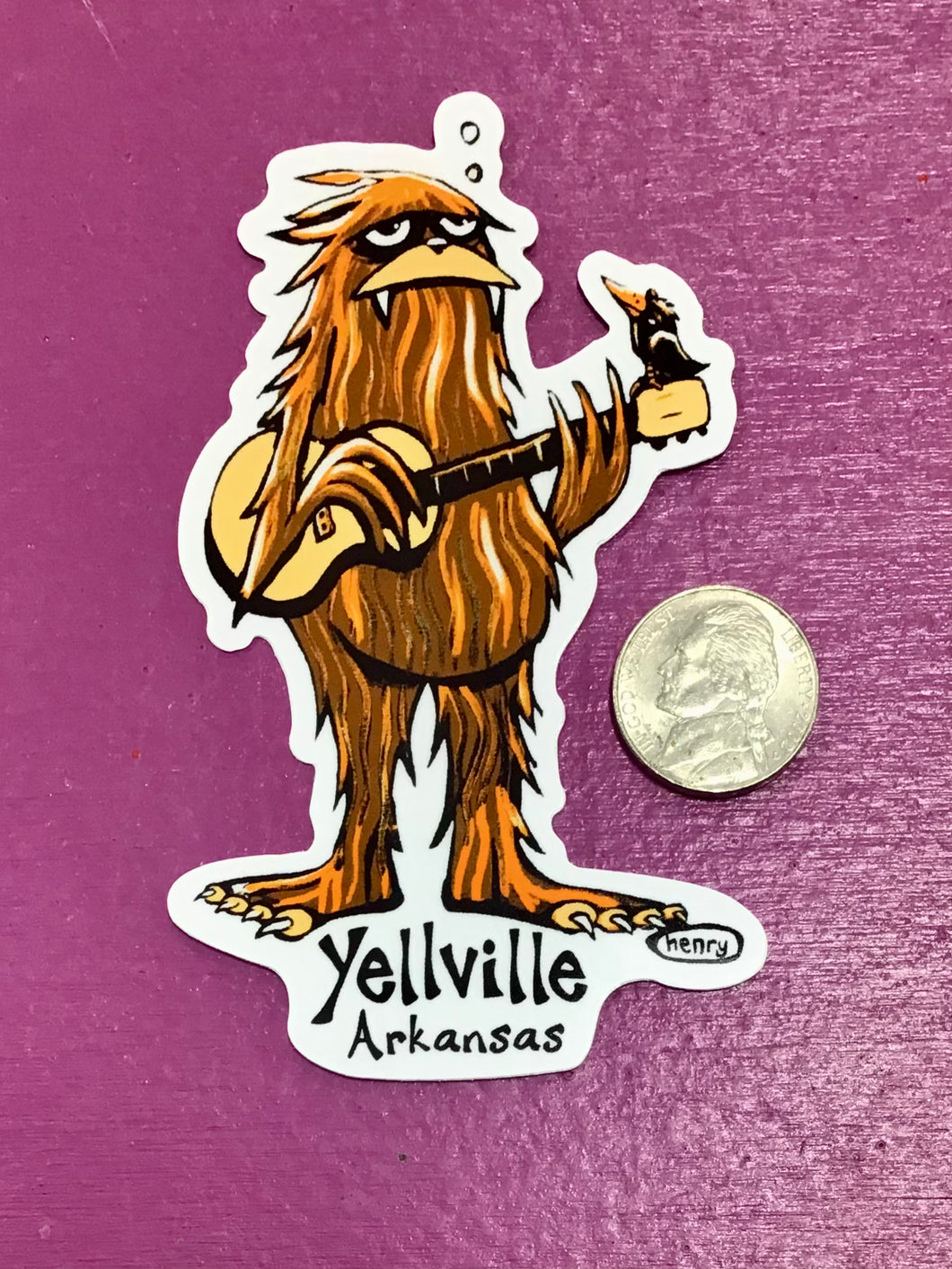 Sasquatch in Yellville Sticker