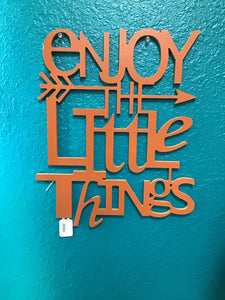 Enjoy The Little Things wall decor