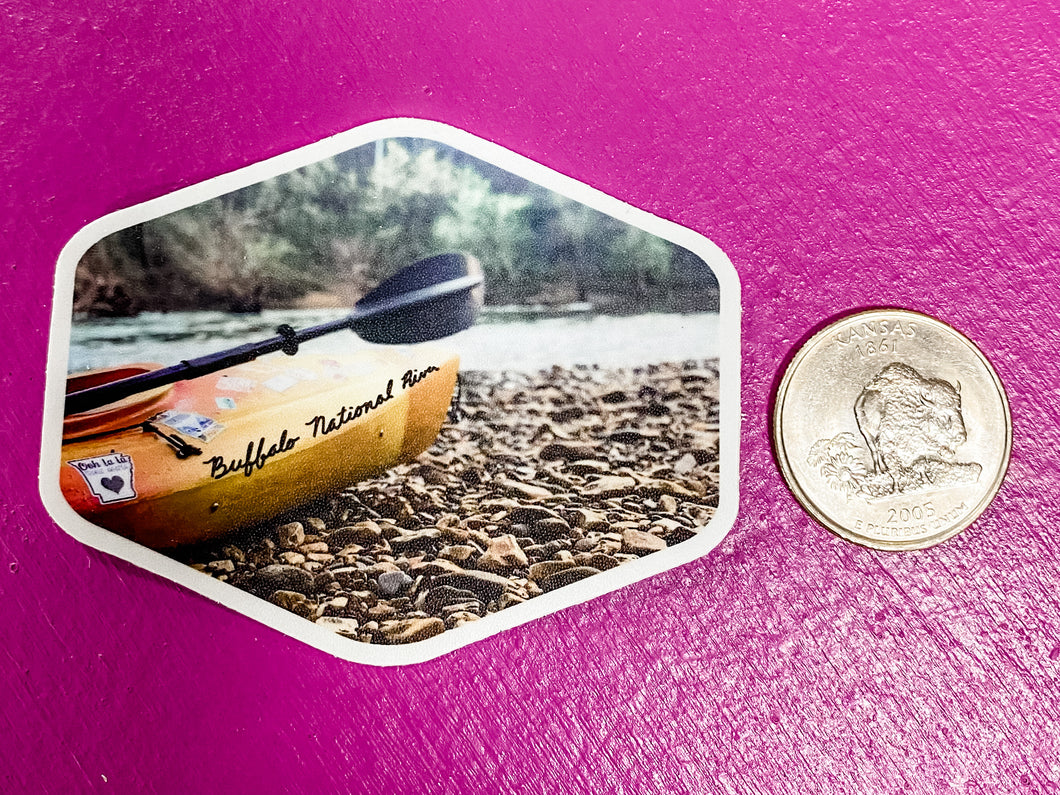 Kayak the Buffalo National River Sticker